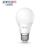 公牛 BULL GN-3W E27黄光 80/箱 LED球泡 3W 防频闪 GN-3W E27 黄光 80/箱H