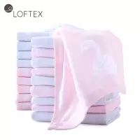亚光/LOFTEX 家纺毛巾纯棉纱布童巾提花卡通儿童毛巾多条装