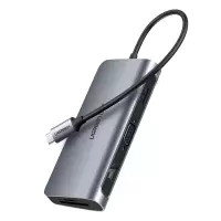 绿联 Type-C转HDMI/VGA转换器 USB-C扩展坞PD充电转接头 苹果电脑集线器-40873