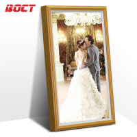 中银(BOCT)GW5500 55英寸壁挂木质画框广告机网络高清液晶显示屏海报机酒店婚纱影剧院广告宣传屏安卓一体机深木色