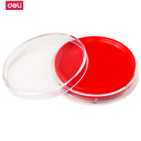 得力(deli) 9863 圆形印台 印泥 章印泥印台/印泥/印油（ 红色）