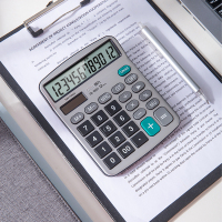 得力 1837 桌面计算器 (银色) (台)