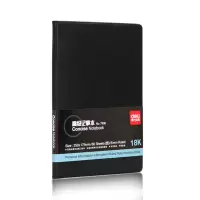 得力(deli) 7900-7903 记事本 80页 皮面抄 XHJ 单 本 装 黑