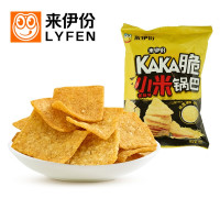 来伊份 小米锅巴 膨化食品好吃的零食小吃休闲食品78g/袋*10