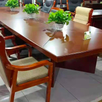 企购优品东方一铭会议桌长桌简约现代大型洽谈桌新款会议桌 4*3*0.8米