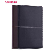 得力(deli) 3323 记事本 多功能皮面本 18K 114张 XHJ 单本装