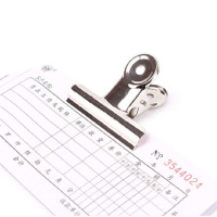 正彩金丝猴圆形不锈钢夹子票夹 102mm