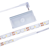 心新照明 LED智能起夜灯人体感应床底灯室内创意卧室小夜灯控制器 感应灯头+1.5m灯带 暖白10个一箱