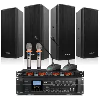 AV106+BX404+SH10会议音响系统套装4.5英寸音箱 单套装