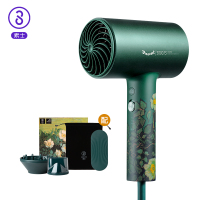 素士 负离子速干电吹风H5梵高绿标准版LN