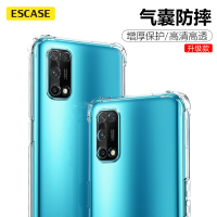 ESCASE OPPO K7x/realme 真我V5手机壳保护套 气囊防摔爱酷全包男女通用ES-iP9系列 升级版透白