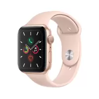 Apple Watch Series5智能手表GPS款44毫米金色铝金属表壳粉砂色运动型表带MWVE2CH/A