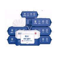 酒精湿巾75%消毒湿纸巾80抽6大包