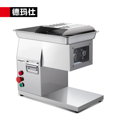 德玛仕 DEMASHI QPJ-100S 切肉机 台式切片机 不锈钢切肉机
