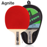 得力 F2328 乒乓球拍 (WB) 安格耐特二星乒乓球拍 红+黑 直拍 单支装 单位:支