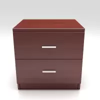 LMFU 床头柜500*450*500mm 板式两抽屉 LZM