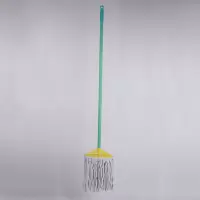 好姆 家用拖把 喷塑铁杆棉纱拖把棉线水拖吸水强 棉纱拖把36cm