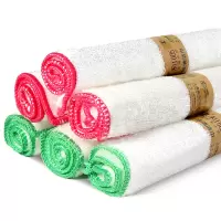 利临 竹纤维抹布不沾油吸水洗碗布家务百洁布4条装