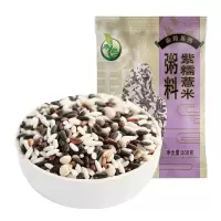 禾煜 混合粥料包 早餐粥 杂粮粥 八宝粥 莲子粥 黑豆血糯 绿豆莲子 绿豆百合 红豆薏米 五谷杂粮 紫糯薏米粥料200g