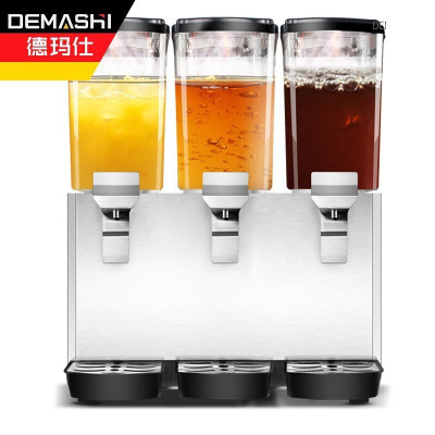 德玛仕(DEMASHI)全自动饮料机商用果汁机 饮品机冷热双温喷淋GZJ-351三缸[工程升级款]