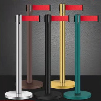 不锈钢3米长隔离带 加厚款 壁厚0.8mm 单根约7kg 带红色