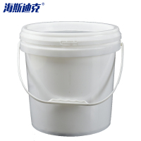 gnjz-1436 圆形塑料桶 带盖手提果酱桶涂料油漆桶储物调料桶 水桶密封桶 10L白色