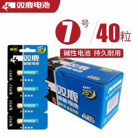 双鹿 碱性极能7号电池40节每盒(单位:盒)