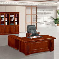 博瑞特 A-5218办公新中式 1.8m实木办公桌