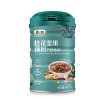 中粮(cofco)可益康藕粉坚果羹桂花早餐食品即食营养饱腹胃代餐莲藕粉特产纯罐装