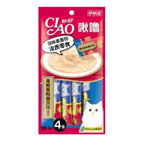 伊纳宝啾噜猫零食金枪鱼和扇贝柱14g×4条