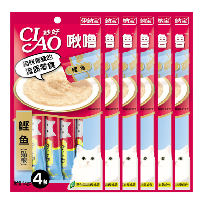 伊纳宝啾噜猫零食鲣鱼 14g×4条×6包