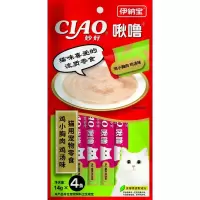 伊纳宝啾噜猫零食鸡小胸肉鸡汤味14g×4条