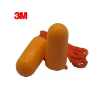 3M 1110泡棉耳塞子弹型带线耳塞隔音降噪 100付/盒