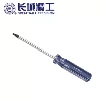 长城284008 蓝透双色彩条柄花型螺钉旋具 T8