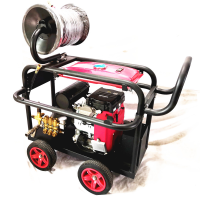 高压疏通机功率11W压力0-150帕疏通管径50-300mm带50米管子带卷轴