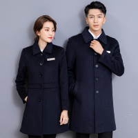 林家鸿业(LiNkA)大 衣女中长款 藏青色 3XL