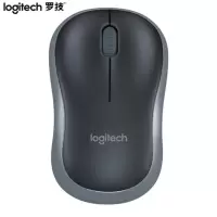 罗技（Logitech）M185无线鼠标黑红