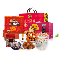 LH 400元套餐五（鹿茸菌+桂圆+芡实+糖果礼盒+坚果礼包+枣夹核桃）