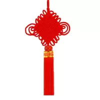 安巢(ANCHOW) 中国结 90cm 1个装 大红色 无字款 节庆用品
