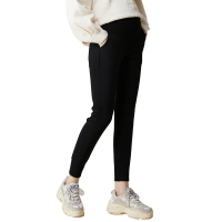 孕妇裤秋冬季外穿时尚长裤宽松加绒运动裤冬季怀孕期直筒裤子冬装Jyk6075