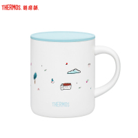 膳魔師(THERMOS)保温杯TJDG-323膳魔师桌面把手杯水杯320ml高真空保冷304不锈钢一键开启轻量便携通用