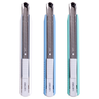 得力(deli) 2086 小号铝合金美工刀壁纸刀裁纸刀 颜色随机 单把装