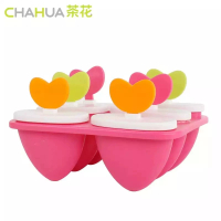 茶花A24002小小爱心冰棒模-6颜色随机(组)