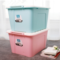 收纳 箱大容量带滑轮 颜色随机