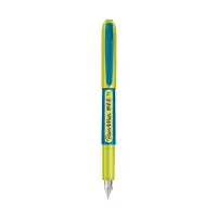 缤乐美(papermate)学生钢笔/墨水笔F1吸塑装 直笔身蓝绿色 中小学生办公学习用品