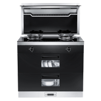 欧尼尔LX13-D集成灶一体灶家用环保灶消毒柜一体自动清洗侧吸下排