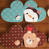 金铭洋(GOLDEN MING YANG) YC 心形卡片(卡通款)60张有洞无绳款