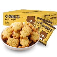 怡鹭小熊饼干酥性饼干奶香味盒装(400g)