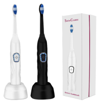 秀信(Show Charm) 超声波感应充电防水软毛牙刷 白/黑