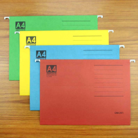 得力5469挂快劳文件夹资料册吊挂文件夹悬挂式吊挂式挂墙10本/装